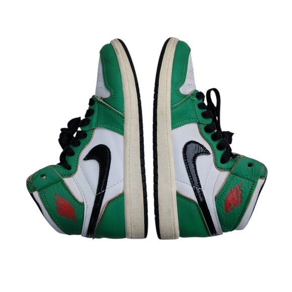 Nike Air Jordan 1 Retro High Lucky Green White CU0449-300 Sneakers Shoes 1.5Y - Picture 9 of 10